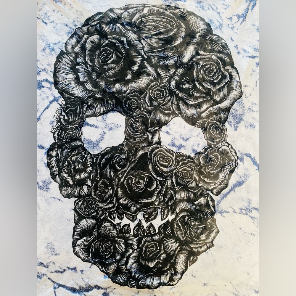 NEW Lauren Moshi Rose Skull - Picture 3 of 10